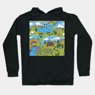 Time for a Hike - Kiwi Style to the Waterfall we go Hoodie